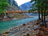River crossing Bridge in Pakistan